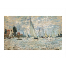 Posters Reprodukce Claude Monet - Lodě, regaty v Argenteuil, 1874 , (70 x 50 cm)