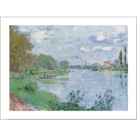 Posters Reprodukce Claude Monet - Na břehu Seiny , (80 x 60 cm)