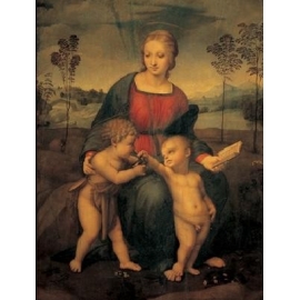 Posters Reprodukce Raffaello - Rafael Santi - Madona se stehlíkem - Madonna del Cardellino ,...