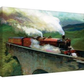 Posters Obraz na plátně Harry Potter-Hogwarts Express Landscape, (80 x 60 cm)