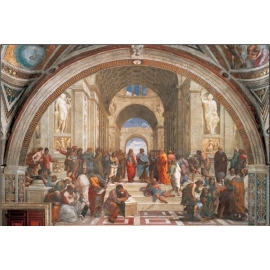 Posters Reprodukce Raffaello - Rafael Santi - Škola v Aténách, 1509 , (50 x 35 cm)