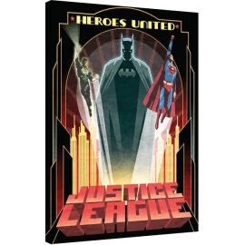 Posters Obraz na plátně DC Comics - Heroes United, (60 x 80 cm)