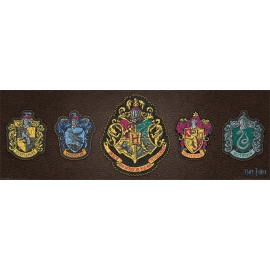 Posters Plakát, Obraz - Harry Potter - Crests, (91,5 x 30 cm)