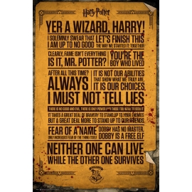 Posters Plakát, Obraz - Harry Potter - Quotes, (61 x 91,5 cm)