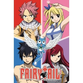 Posters Plakát, Obraz - Fairy Tail - Quad, (61 x 91,5 cm)