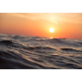 Posters Skleněný Obraz Sunset Surf