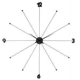 Nástěnné hodiny Like Umbrella - černé