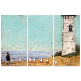 Posters Obraz na plátně Sam Toft - Seven Sisters And A Lighthouse, (100 x 150 cm)