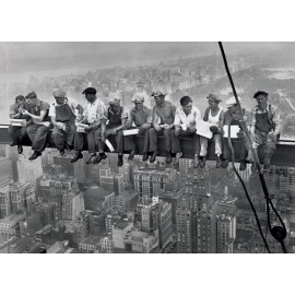 Posters Plakát, Obraz - Lunch on a skyscraper, (91,5 x 61 cm)