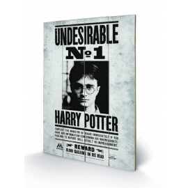 Posters Dřevěný obraz Harry Potter - Undesirable No1, (40 x 59 cm)