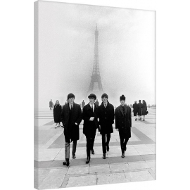 Posters Obraz na plátně The Beatles - Paris, (60 x 80 cm)