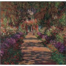 Posters Reprodukce Claude Monet - Cesta v Monetově zahradě v Giverny, 1902 , (80 x 60 cm)