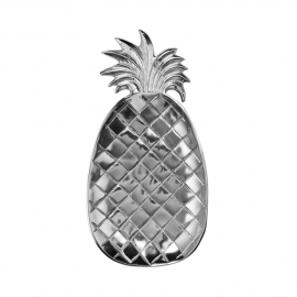 PINEAPPLE Dekorační mísa 31 cm - stříbrná