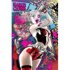 Posters Plakát, Obraz - Batman - Harley Quinn Neon, (61 x 91,5 cm)
