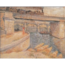 Posters Reprodukce Vincent van Gogh - Most přes Seinu v Asnieres, 1887 , (80 x 60 cm)