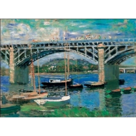 Posters Reprodukce Claude Monet - Most v Argenteuil, 1874 , (80 x 60 cm)