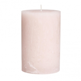 RUSTIC Svíčka 15 cm - pastelově růžová