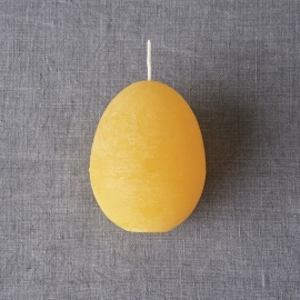 EASTER Svíčka ve tvaru vajíčka 6cm - žlutá
