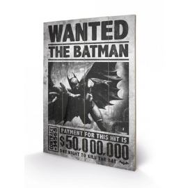 Posters Dřevěný obraz Batman Arkham Origins - Wanted, (40 x 59 cm)