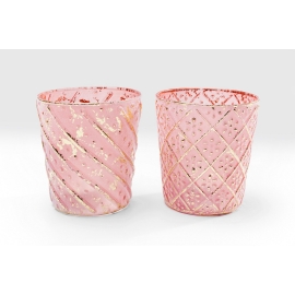 Svícen na čajovou svíčku Princess Pink - více variant