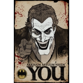 Posters Plakát, Obraz - Batman Comic - Joker Needs You, (61 x 91,5 cm)