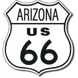 Posters Plechová cedule ROUTE 66 - arizona, (27 x 27 cm)