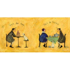 Posters Obraz na plátně Sam Toft - Tea for two, tea fro three, (100 x 50 cm)