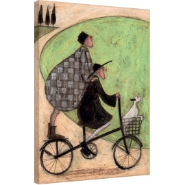 Posters Obraz na plátně Sam Toft - Double Decker Bike, (60 x 80 cm)