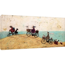Posters Obraz na plátně Sam Toft - Electric Bike Ride, (100 x 50 cm)