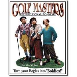 Posters Plechová cedule STOOGES - golf masters, (32 x 41 cm)