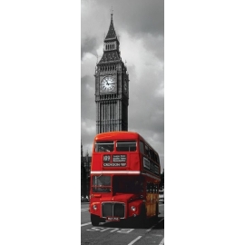 Posters Plakát, Obraz - Londýn - red bus, (53 x 158 cm)