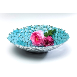 Dekorační mísa Lola Light Blue O33cm
