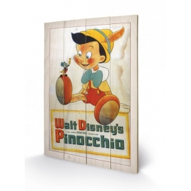 Posters Obraz na dřevě - Pinocchio - Conscience, (40 x 59 cm)