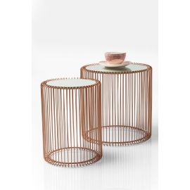 Odkládací stolek Wire Copper (2/Set)