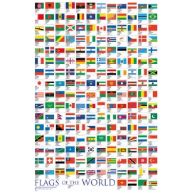 Posters Plakát, Obraz - Flags - Of The World 2017, (61 x 91,5 cm)