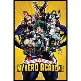 Posters Plakát, Obraz - My Hero Academia - Radial Character Burst, (61 x 91,5 cm)