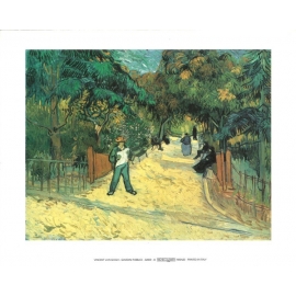Posters Reprodukce Vincent van Gogh - Vchod do veřejné zahrady v Arles, 1888 , (80 x 60 cm)