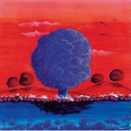 Posters Reprodukce Maria Teresa Gianola - Rudý západ slunce , (30 x 30 cm)