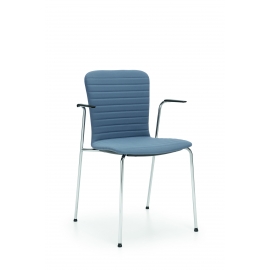 Com modrá konferenční židle