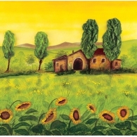 Posters Reprodukce Maria Teresa Gianola - Farma Emilian , (70 x 70 cm)