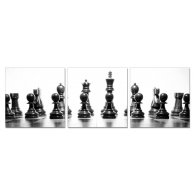 Posters Obraz na zeď - Šachové figurky, (150 x 50 cm)
