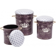 Stolička Storage Royal - set 3 ks