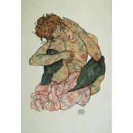 Posters Obraz, Reprodukce - Sedící žena, Egon Schiele, (60 x 80 cm)