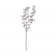 WINTERGREEN Větvička se šiškami 52 cm - stříbrná