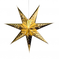 LATERNA MAGICA Papírová dekorační hvězda 80 cm - zlatá