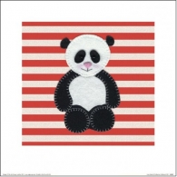Posters Obraz, Reprodukce - Catherine Colebrook - Panda, (30 x 30 cm)