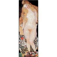 Posters Obraz, Reprodukce - Adam a Eva, Gustav Klimt, (24 x 30 cm)
