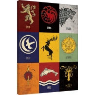 Posters Obraz na plátně Hra o Trůny (Game of Thrones) - Sigils, (60 x 80 cm)