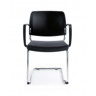 Bit židle černá s pérovou konstrukcí