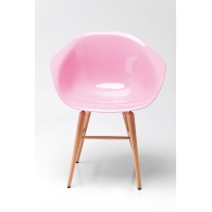 Židle s opěrkou ruky Forum Wood Pink
